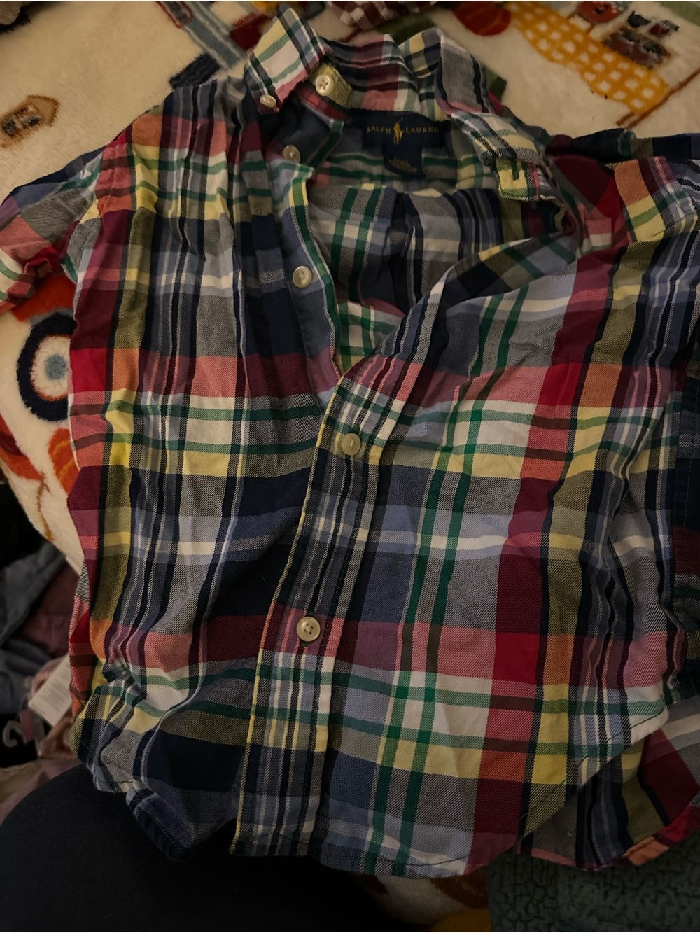 Ralph Lauren Multicolor Plaid Cotton Button-Down Shirt